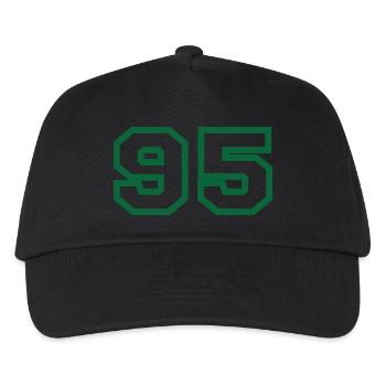 Nummer 95 Sport - Kinder Basecap - Schwarz - Vorne