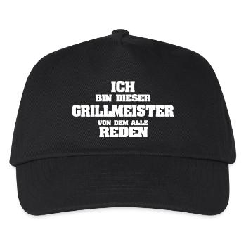 Grillmeister - Kinder Basecap - Schwarz - Vorne