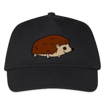 Hedgehog 02 - Kids’ Baseball Cap - black - Front