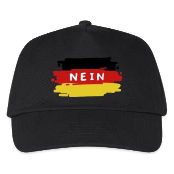 Deutschland Deutsche Flagge - Kinder Basecap - Schwarz - Vorne