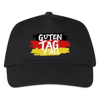 Deutschland Deutsche Flagge - Kinder Basecap - Schwarz - Vorne