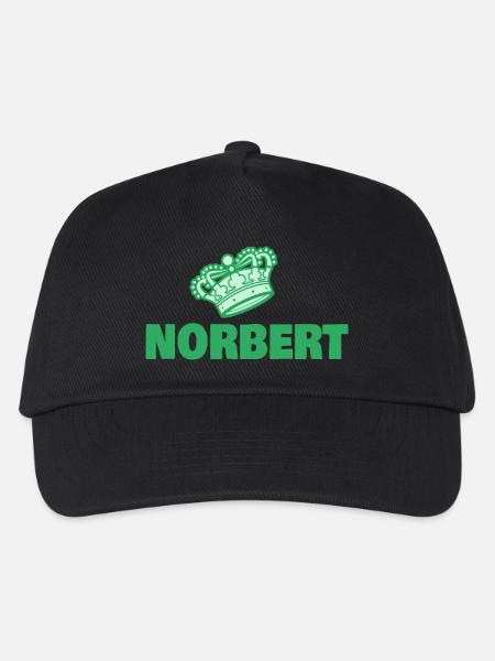 Vorname Norbert - Kinder Basecap - Schwarz