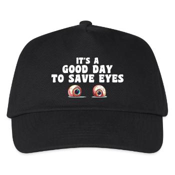 Es ist ein guter Tag, um die Augen zu retten - Optometrist Eye - Kinder Basecap - Schwarz - Vorne