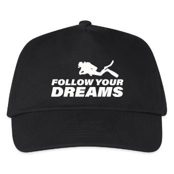 FOLLOW YOUR DREAMS - Kids’ Baseball Cap - black - Front
