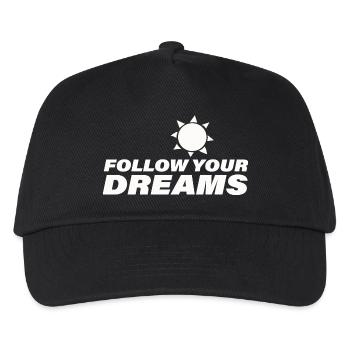 FOLLOW YOUR DREAMS - Kids’ Baseball Cap - black - Front