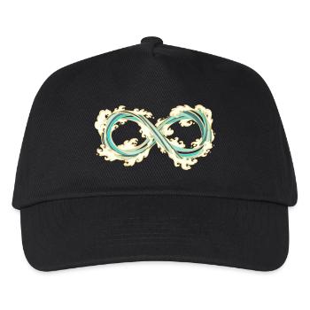 Endless waves - Kids’ Baseball Cap - black - Front