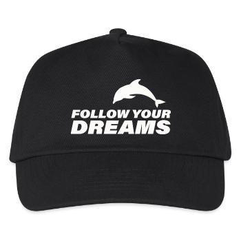 FOLLOW YOUR DREAMS - Kids’ Baseball Cap - black - Front