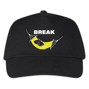 BREAK - Kids’ Baseball Cap - black - Front