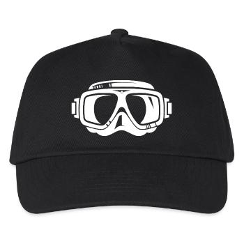Diving Mask Logo Style - Kids’ Baseball Cap - black - Front