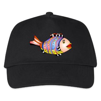 Fish - Kids’ Baseball Cap - black - Front