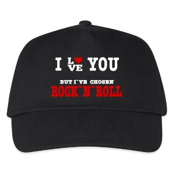 I Love But I've Chosen Rock and Roll - Kids’ Baseball Cap - black - Front