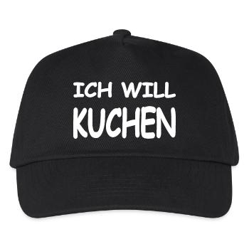 Kuchen - Kinder Basecap - Schwarz - Vorne