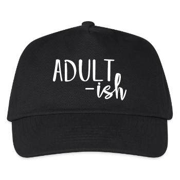 Adult-ish - Kids’ Baseball Cap - black - Front