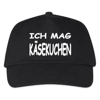Käsekuchen - Kinder Basecap - Schwarz - Vorne