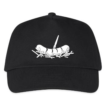 French fries currywurst - Kids’ Baseball Cap - black - Front