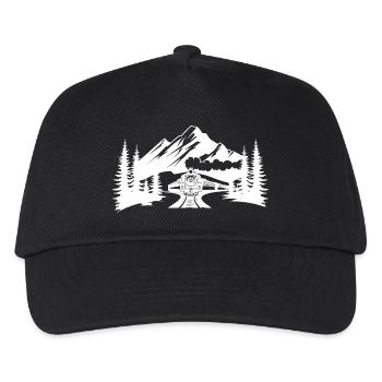 Chemin de fer - Casquette de baseball Enfant - noir - Devant
