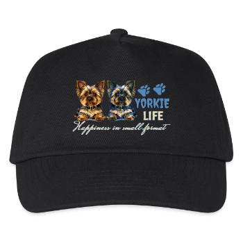 Yorkie puppys - Kids’ Baseball Cap - black - Front