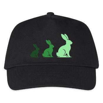 Rabbit Rabbit 3 - Kids’ Baseball Cap - black - Front