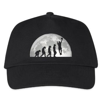 Basketballspieler Evolution Basketball - Kinder Basecap - Schwarz - Vorne