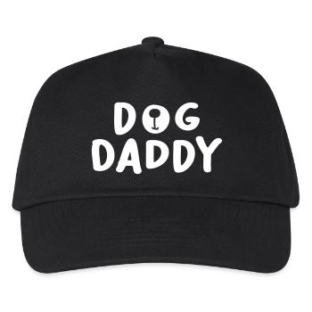 Dog Daddy Hunde Vater Hundehalter Tierliebe Liebe - Kinder Basecap - Schwarz - Vorne