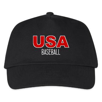 USA Baseball - US - États-Unis d’Amérique - Casquette de baseball Enfant - noir - Devant