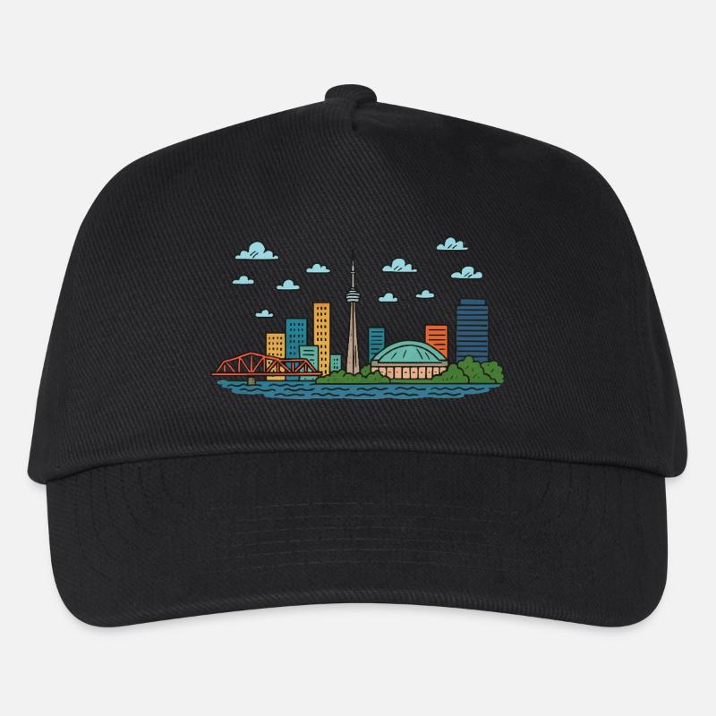 toronto stadt kanada - Kinder Basecap - Schwarz