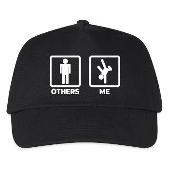 Figurine allumette breakdancer - Casquette de baseball Enfant - noir - Devant