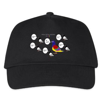 Trau dich anders zu sein - Kinder Basecap - Schwarz - Vorne