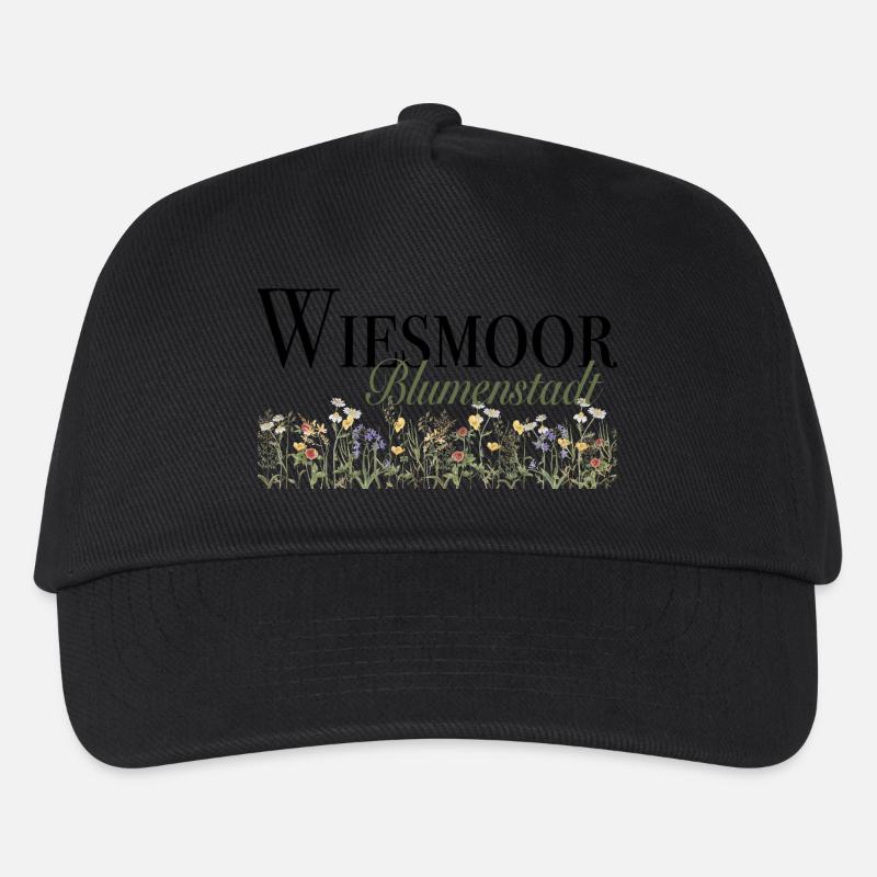 Wiesmoor Blumenstadt - Kinder Basecap - Schwarz