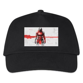 Futuristic Cyber Samurai - Kids’ Baseball Cap - black - Front