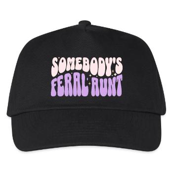 Somebody's Feral Aunt - Kids’ Baseball Cap - black - Front