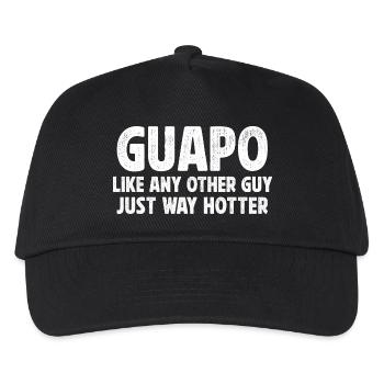 Guapo Definition lustige spanische Opa Hemden - Kinder Basecap - Schwarz - Vorne