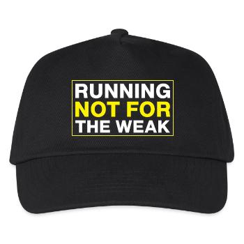 Running Not For The Weak Marathon Runner - Kids’ Baseball Cap - black - Front