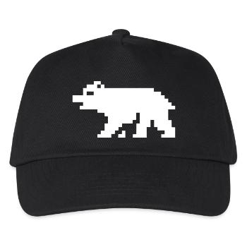 Ours en pixels 8 bits - Casquette de baseball Enfant - noir - Devant