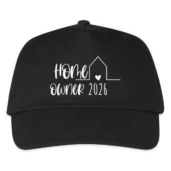 Houseowner 2026 Gift Homeowner Property - Kids’ Baseball Cap - black - Front