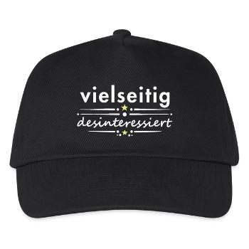 Multifaceted, disinterested, saying, sarcasm, irony - Kids’ Baseball Cap - black - Front
