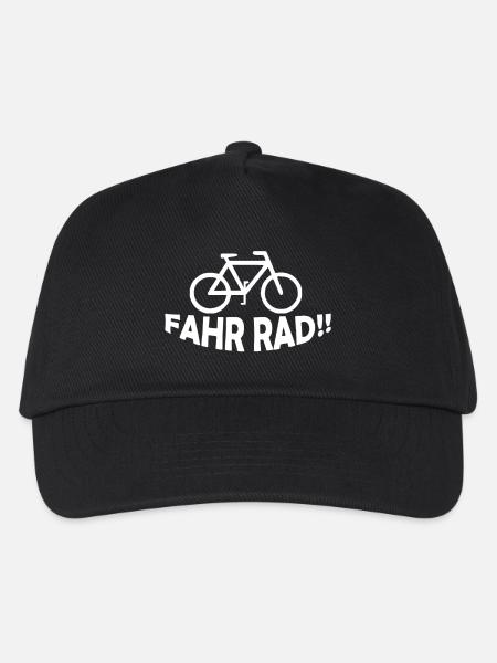 FAHR RAD - Kinder Basecap - Schwarz