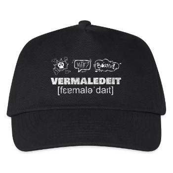 VERMALEDEIT [fɛɐ̯maləˈdaɪ̯t] - Kids’ Baseball Cap - black - Front