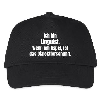 I am a linguist dialect research - Kids’ Baseball Cap - black - Front