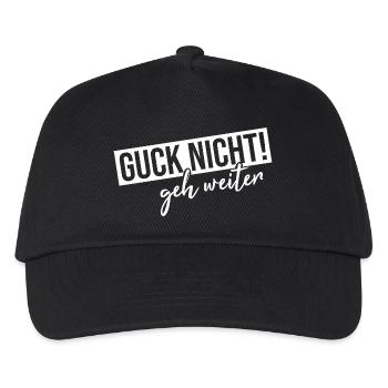 Guck nicht geh weiter - Kinder Basecap - Schwarz - Vorne