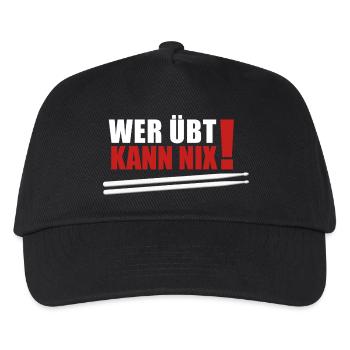 Who practices can't do anything - Kids’ Baseball Cap - black - Front
