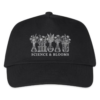 Science & Blooms - Laboratory Flowers Chemistry Botany - Kids’ Baseball Cap - black - Front