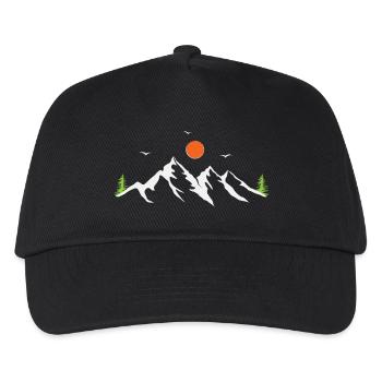 Gebirge - Kinder Basecap - Schwarz - Vorne
