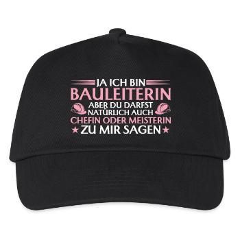 Chef de construction ou maître constructeur - Constructeur - Casquette de baseball Enfant - noir - Devant