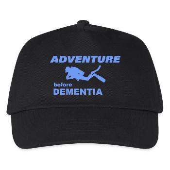 DIVING ADVENTURE - Kids’ Baseball Cap - black - Front