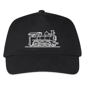 Railway Drawing - Kids’ Baseball Cap - black - Front