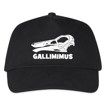 Gallimimus Schädel Fossil - Kinder Basecap - Schwarz - Vorne
