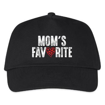 Mamas Liebling - Kinder Basecap - Schwarz - Vorne