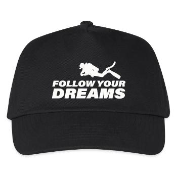 Follow Your Dreams - Kids’ Baseball Cap - black - Front