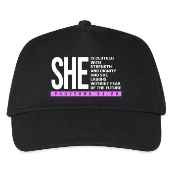 Chapter 31 Bible Proverb Jesus Christ Bible Verse - Kids’ Baseball Cap - black - Front
